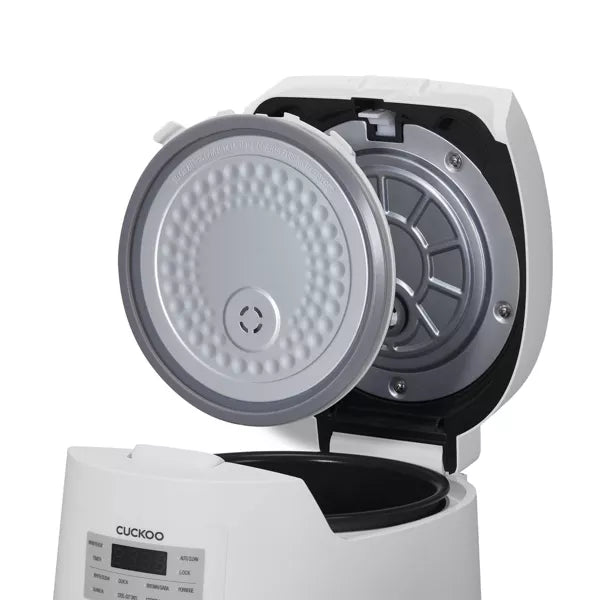 CUCKOO 6-Cup Micom Rice Cooker and Warmer White: 11 Settings, Automatic Keep Warm, Dishwasher-Safe Parts, Timer, 580W