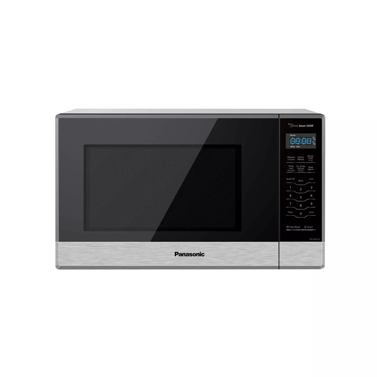 Panasonic 1.2 Inverter Microwave - Stainless Steel NN-SN67HS: Countertop, 1200W, 12 Programs, Digital Display