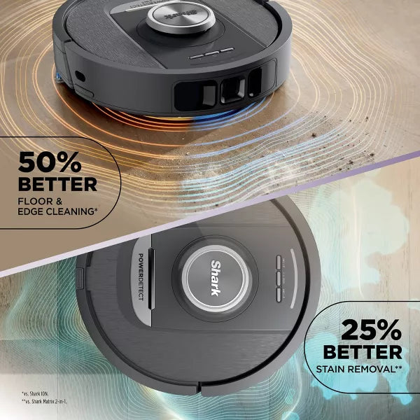 Shark PowerDetect NeverTouch Self-Empty and Self-Refill Robot Vacuum and Mop with Bagless 60-Day Debris Capacity HEPA Base Black - RV2820YE