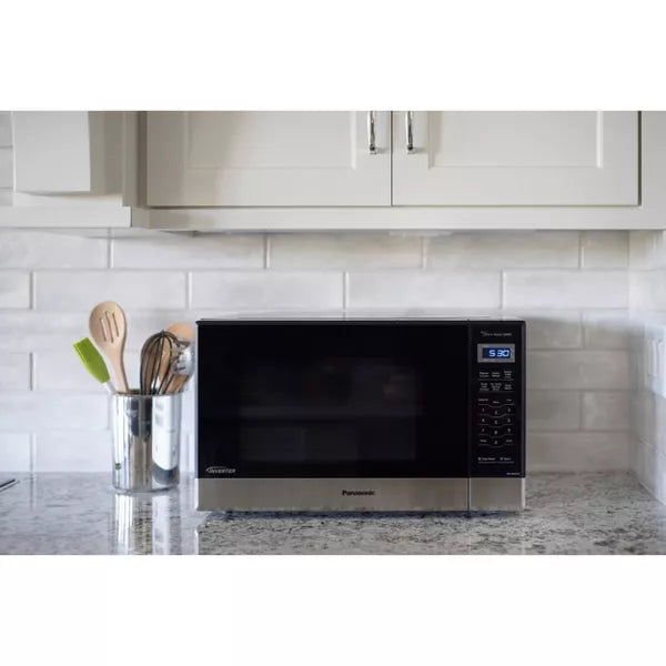 Panasonic 1.2 Inverter Microwave - Stainless Steel NN-SN67HS: Countertop, 1200W, 12 Programs, Digital Display