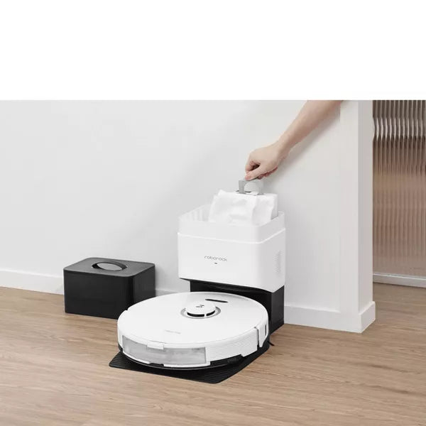Roborock S8 Plus Robot Vacuum and Sonic Mop with Self-Empty Dock White: Smart Mapping, Pet Hair, Sonic Mopping, 180 Min Run