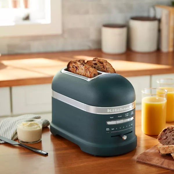 KitchenAid Pro Line Series 2-Slice Automatic Toaster - Hearth & Hand™ with Magnolia - KMT2203TPP: Green, 900W, Bagel Toaster