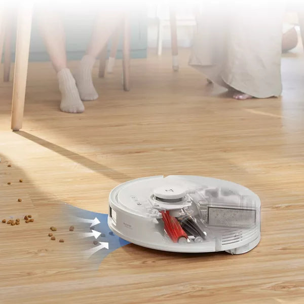 Q8 Max Plus Robotic Vacuum White: Roborock, Cordless, Smart Mapping, Self-Emptying, Multi-Surface, Smartphone App Controlled