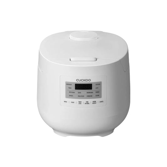 CUCKOO 6-Cup Micom Rice Cooker and Warmer White: 11 Settings, Automatic Keep Warm, Dishwasher-Safe Parts, Timer, 580W