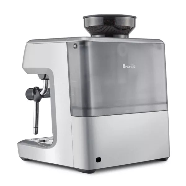 Breville Stainless Steel Barista Express Espresso Machine Light Silver BES870XL: 15 Bars Pressure, Milk Frother, Grinder